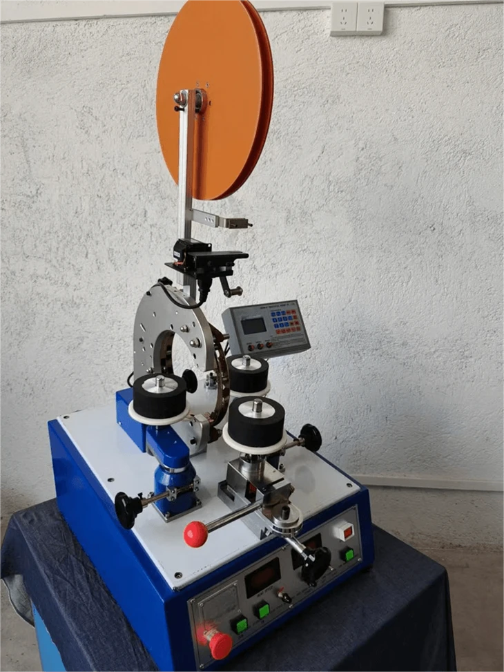 Semi Auto Gear Type Toroidal Transformer Taping Machine factory
